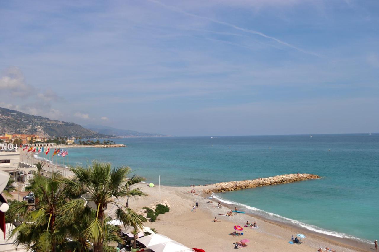 "Terrasse Du Bristol", Imprenable Vue Mer ม็องตง ภายนอก รูปภาพ